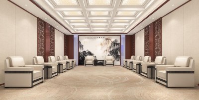 新中式贵宾接待室3D模型下载